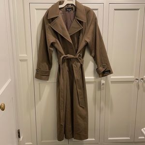 Vintage Jones NY Long Heavy Trench 14 Made in the USA